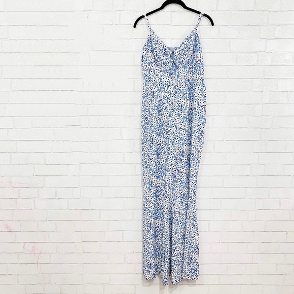 NWT Anthropologie Hutch Blue Motif Ditsy Floral Print Wide Leg Jumpsuit - Picture 5 of 13